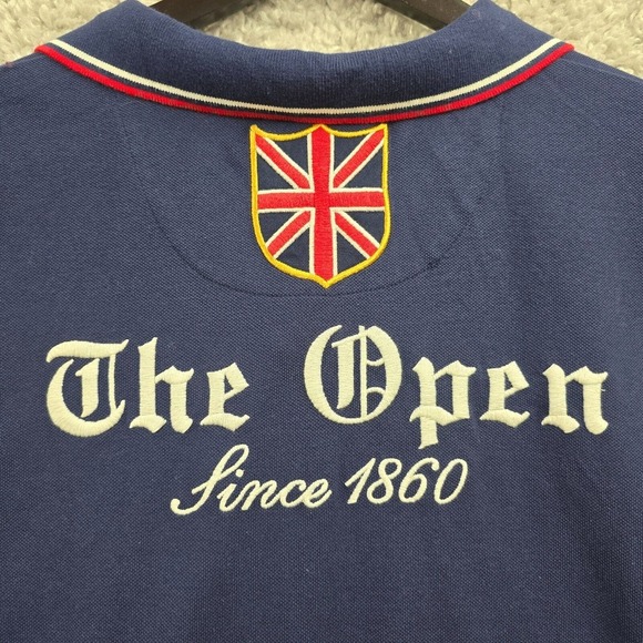 Polo Golf Ralph Lauren Shirt Mens XL Blue Pro Fit The Open 2012 Short Sleeve - Picture 10 of 13